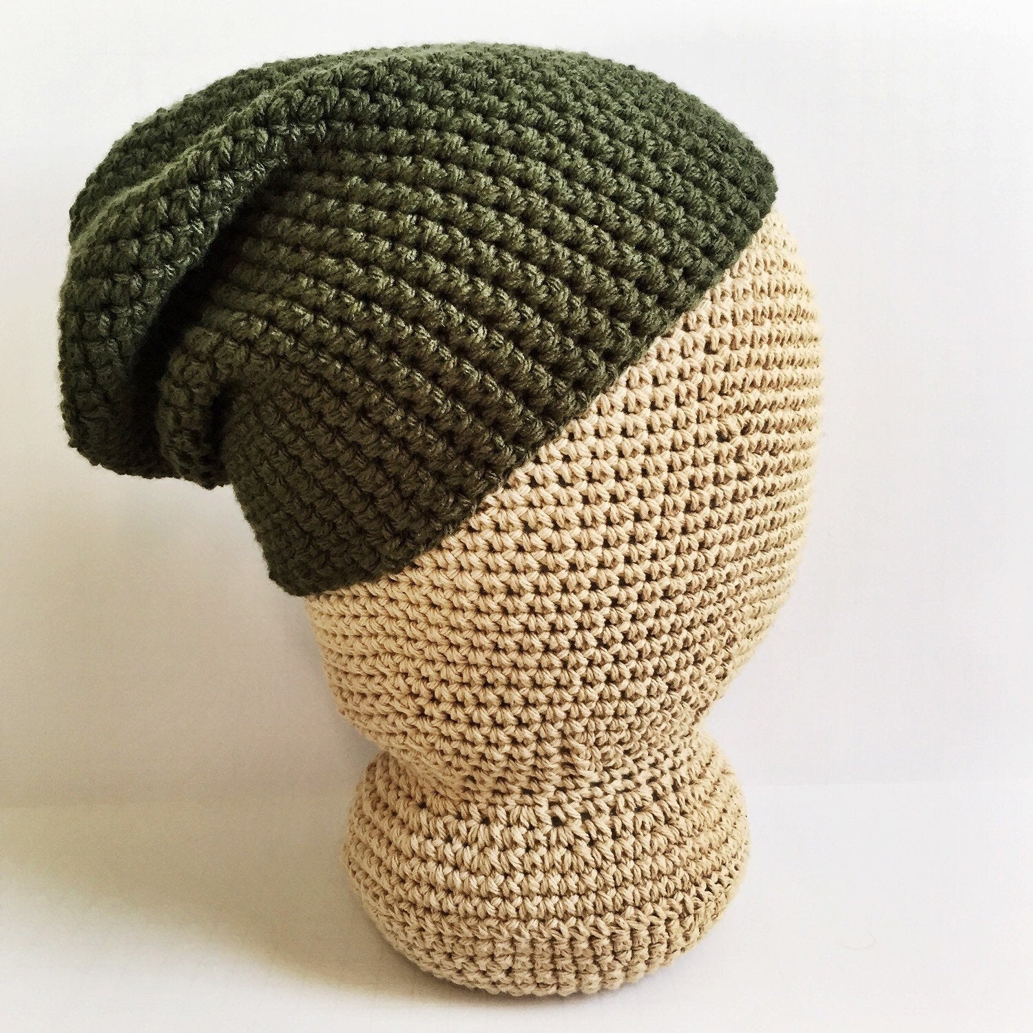 Effortless Slouchy Beanie Crochet Pattern - Fits Men and Women's Sizes - Instant Download