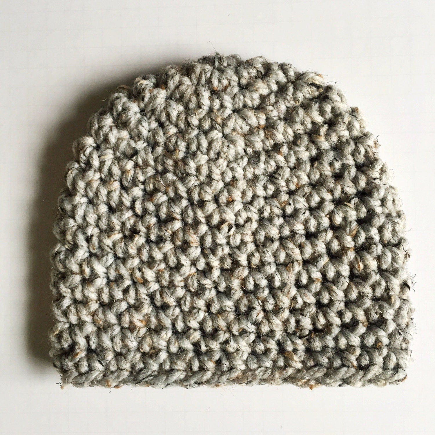 Granite Beanie Crochet Pattern - Super Bulky Yarn - Mens and Womens Sizes - Digital Download