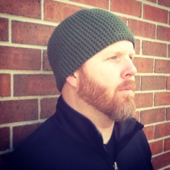 Men's Easy Crochet Beanie Pattern - Beginner-Friendly Stocking Hat PDF