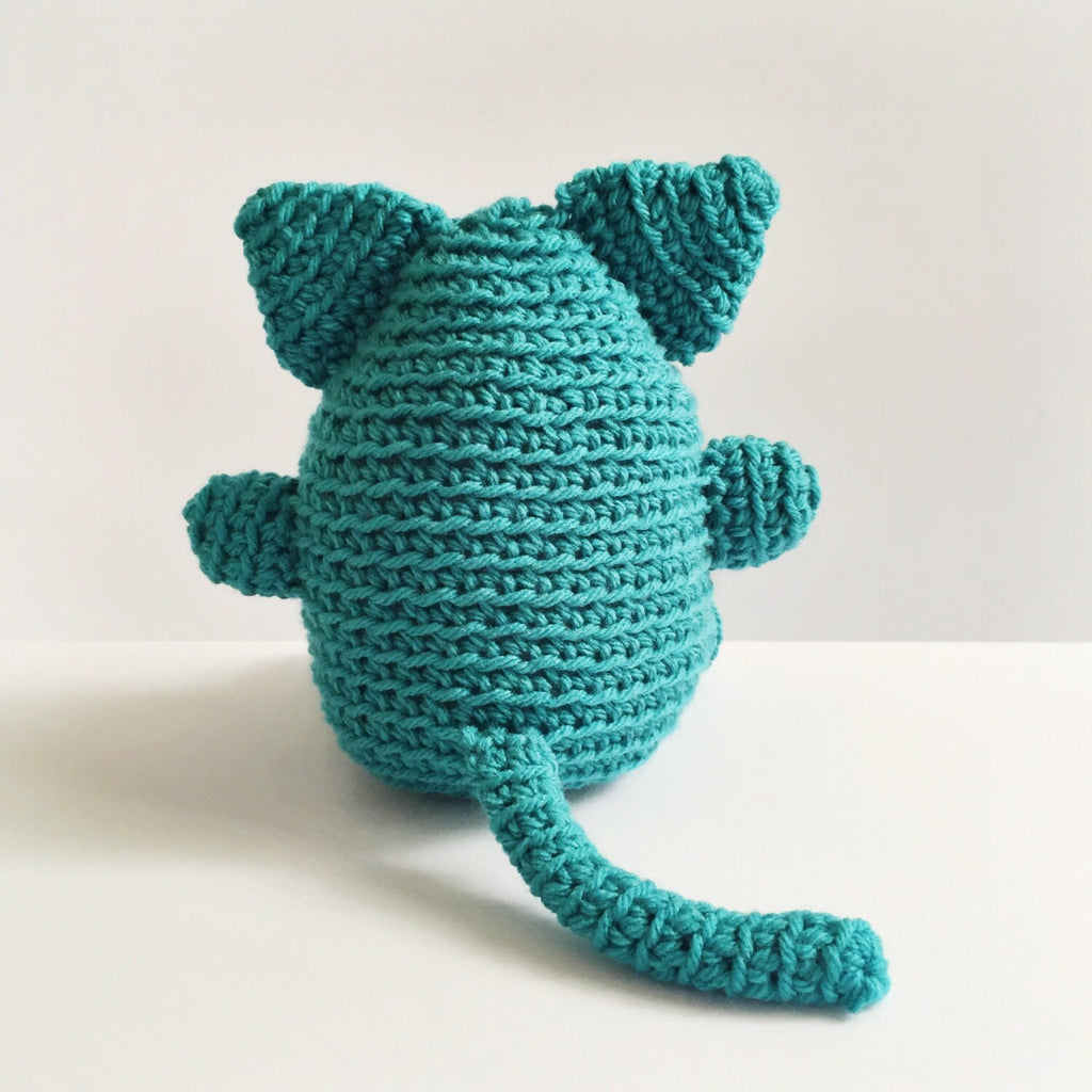 Terbert the Monster Amigurumi Crochet Pattern - Safe Toddler Toy Digital Download