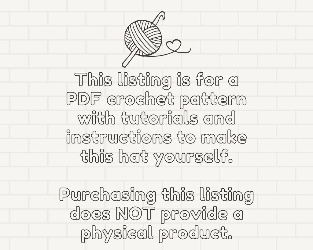 Easy Mushroom Bucket Hat Crochet Pattern - 3 Adult Sizes - Instant Download