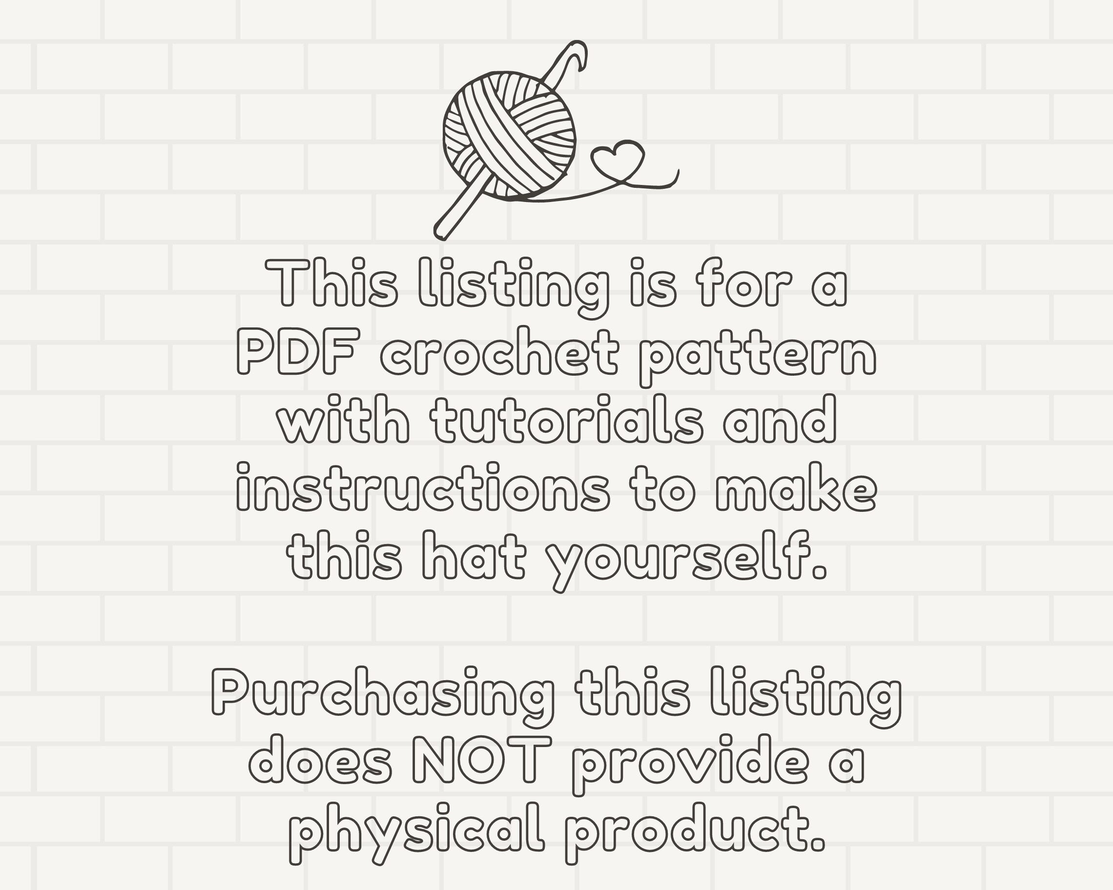 Easy Mushroom Bucket Hat Crochet Pattern - 3 Adult Sizes - Instant Download
