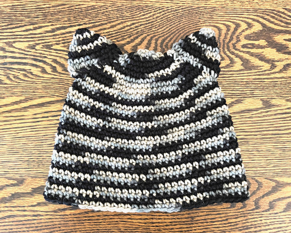 Easy Cat Ear Beanie Crochet Pattern - Adult Women's Size - Instant Download