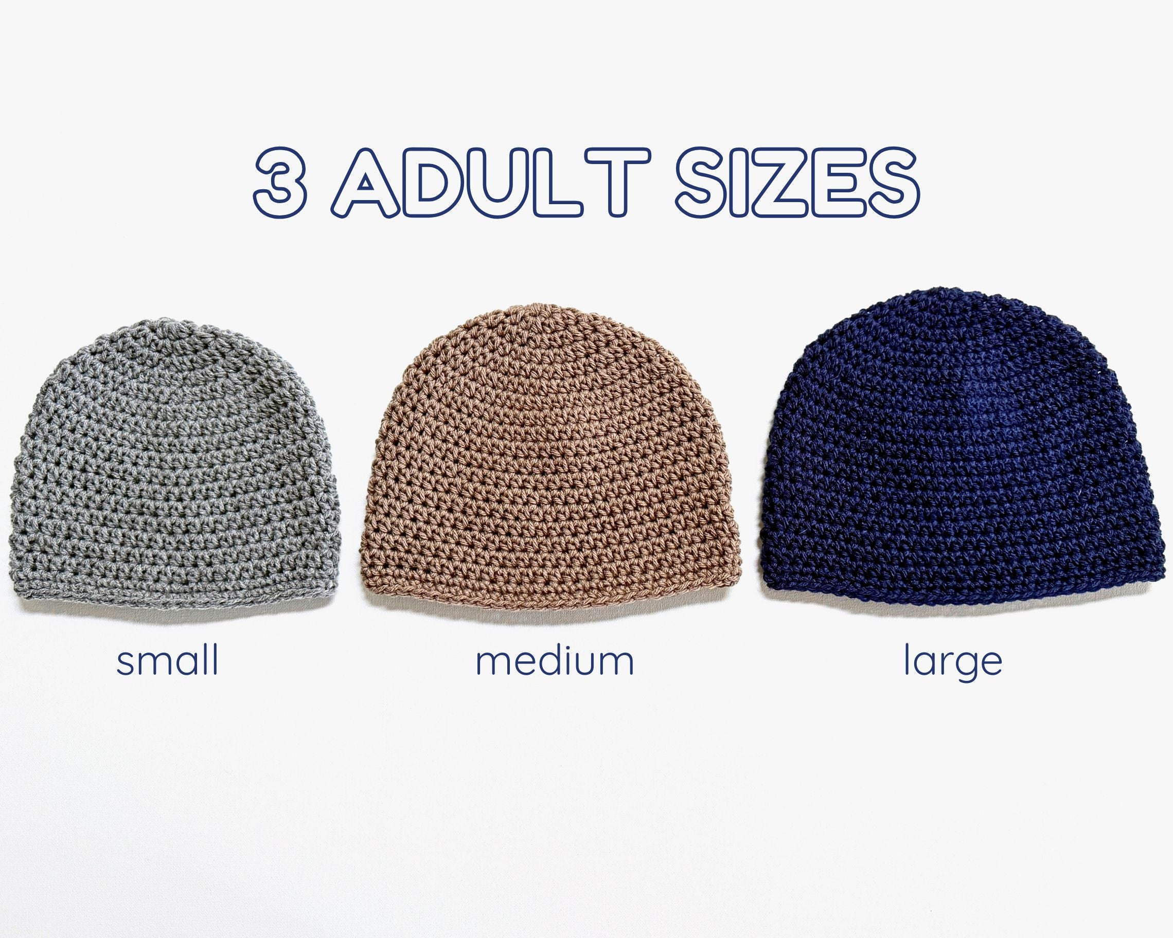 Fast Favorite Crochet Beanie Pattern - 3 Adult Sizes - Beginner-Friendly - Instant Download