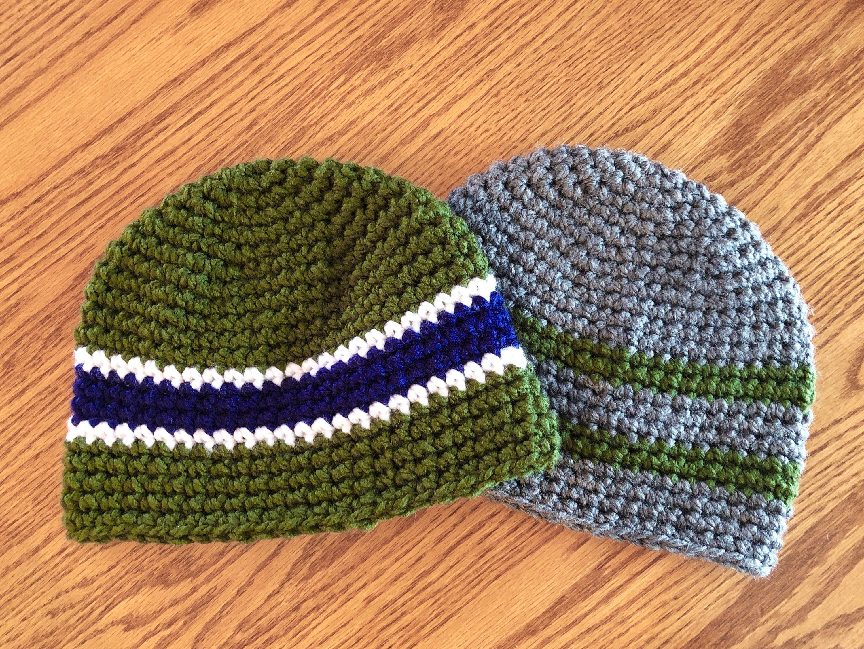 19 Men's Easy Beanie Crochet Pattern Bundle - Instant PDF Download
