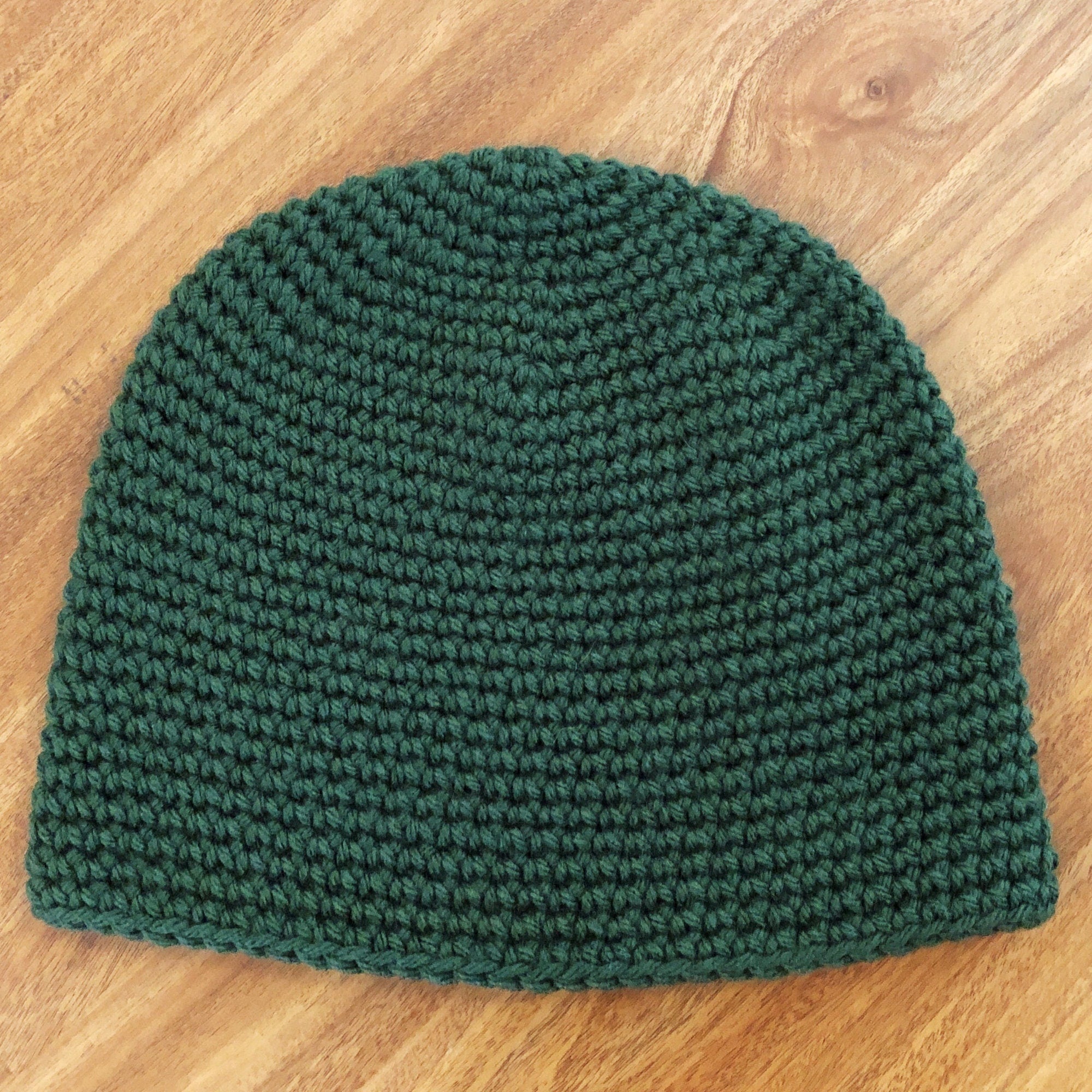 Men's Easy Crochet Beanie Pattern - Beginner-Friendly Stocking Hat PDF