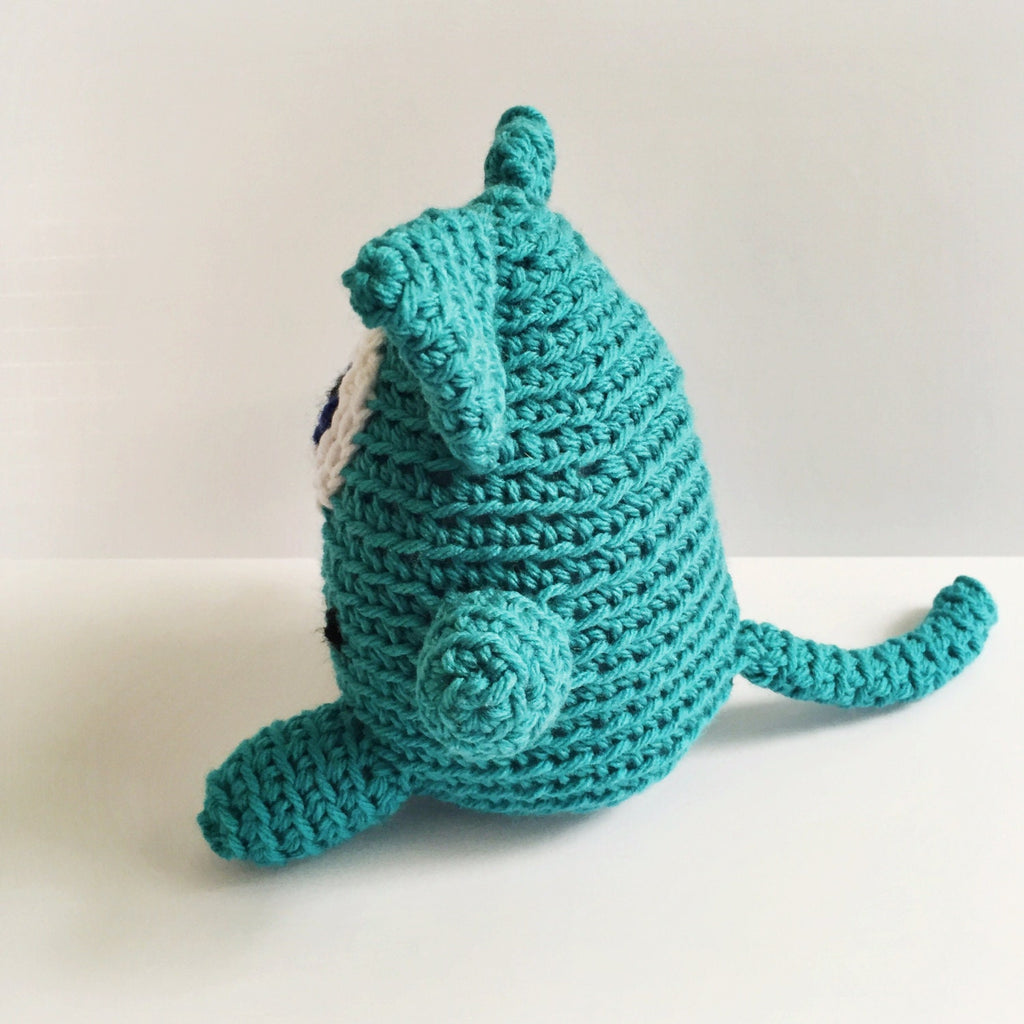Terbert the Monster Amigurumi Crochet Pattern - Safe Toddler Toy Digital Download